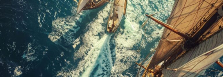 Sailing Cruise vs Private Cruises in Crete: Which Is right for you?. The image shows a panoramic photo of sailing boats (freepik.com)